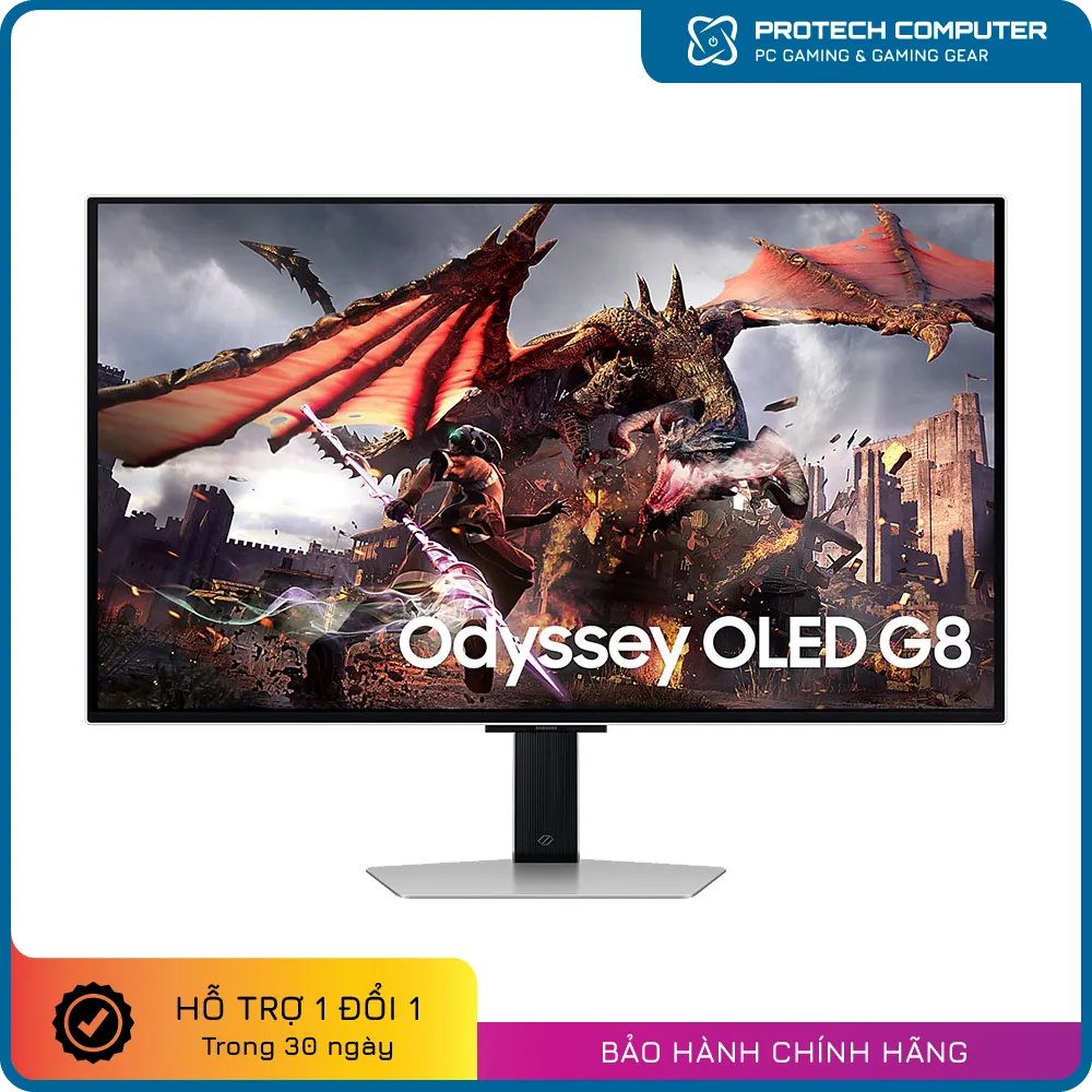 Màn Hình Gaming SAMSUNG Odyssey OLED G8 G80SD LS32DG802SEXXV (32 inch - OLED - 4K - 240Hz - 0.03ms)